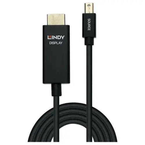 Câble actif Mini DisplayPort vers HDMI avec HDR - 1m - LINDY