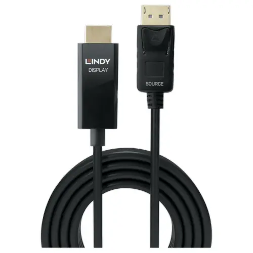 C&acirc;ble actif DisplayPort vers HDMI avec HDR - 1m - LINDY 