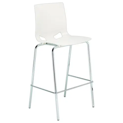 Tabouret haut FONDO HOCKER polypropyl&egrave;ne blanc 