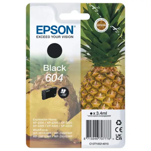 Cartouche Jet d'encre EPSON 604 noir