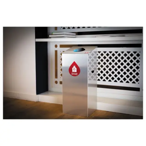 Poubelle de tri en aluminium