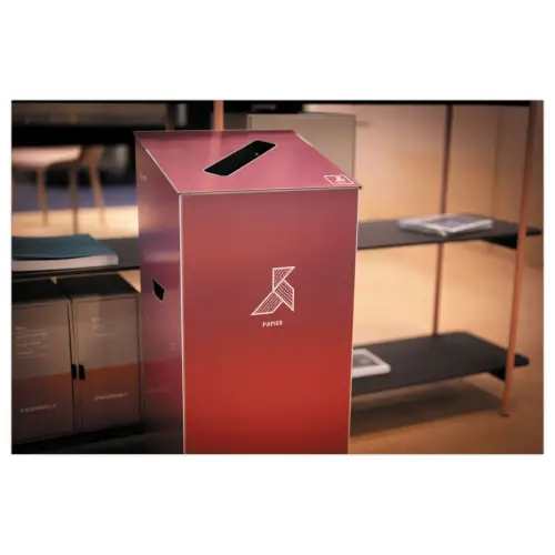 Poubelle de tri en aluminium