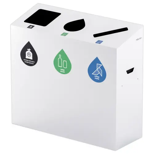 Poubelle 3 flux 110L