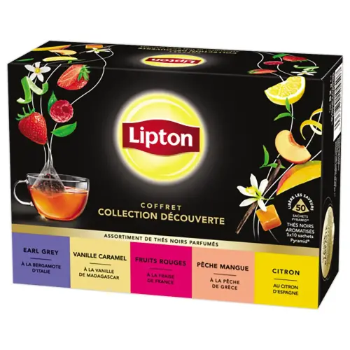 50 Sachets th&eacute; assortis - Lipton 
