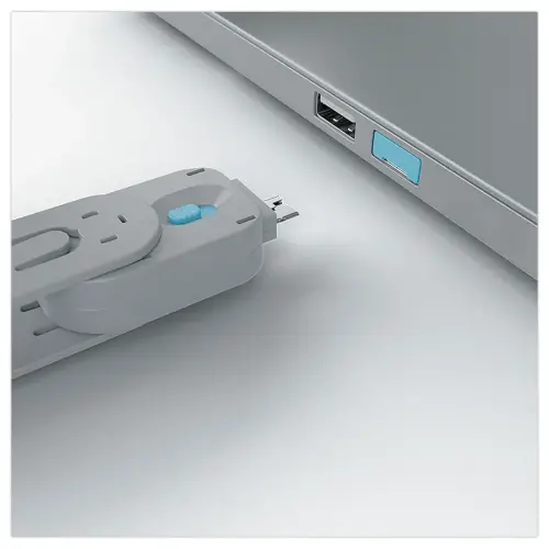 Cl&eacute; pour bloqueurs de port USB Type A - 4 verrous - Bleu - LINDY 