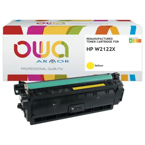 Toner OWA équivalent HP W2122X Jaune