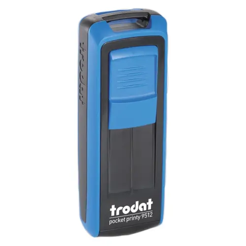 Timbre mobile perso.Printy 9512-Boîtier bleu-E.bleu-47X18mm-5 lign.m