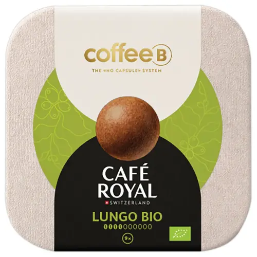 Bo&icirc;te de 9 boules Coffee B -Cafe Royal- Lungo bio 