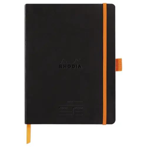 Carnet agenda perpetuel Meeting RHODIA16x21 cm Black 