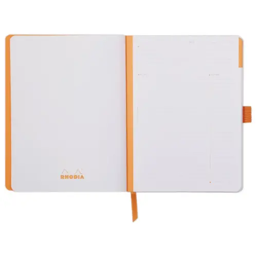Carnet agenda perpetuel Meeting RHODIA16x21 cm Coquelicot
