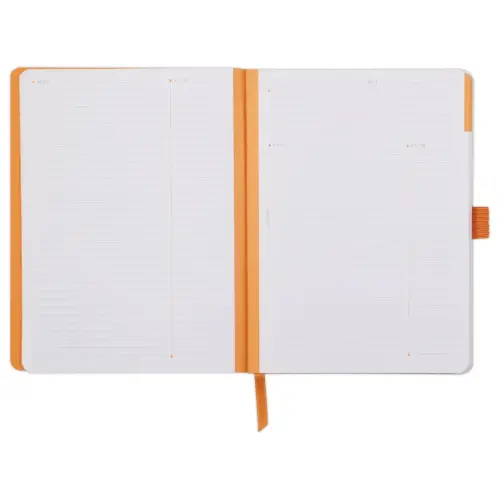 Carnet agenda perpetuel Meeting RHODIA16x21 cm Coquelicot