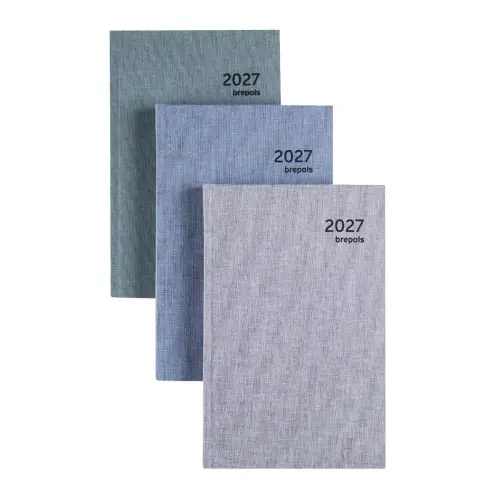 Agenda journalier Brepols Ecoday - 1j/page - 13,3x20,8 cm - bleu