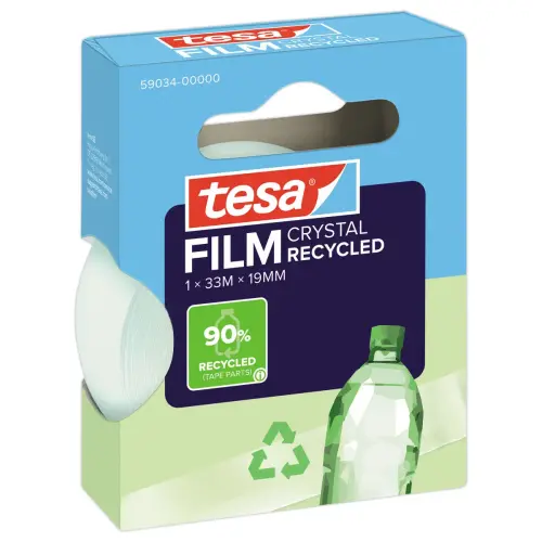 Rouleau adh&eacute;sif transparent Tesafilm&reg; Eco & Crystal 33mx19mm 