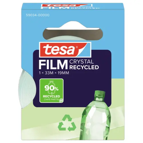 Rouleau adh&eacute;sif transparent Tesafilm&reg; Eco & Crystal 33mx19mm 