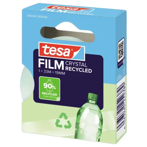 Rouleau adh&eacute;sif transparent Tesafilm&reg; Eco & Crystal 33mx19mm 