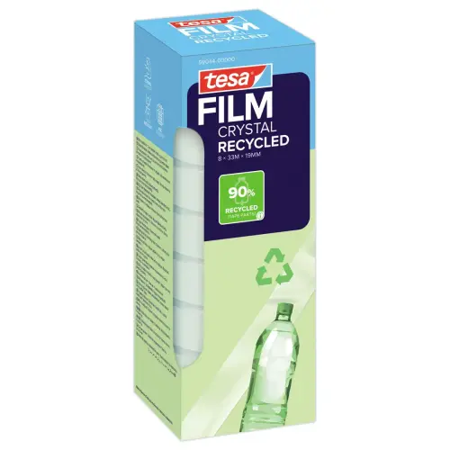 8 Rouleaux adh&eacute;sif transparent Tesafilm&reg;Eco & Crystal 33mx19mm 