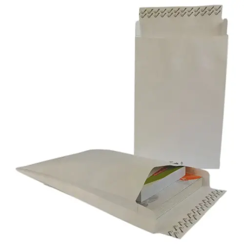 20 Pochettes TYVEK blanc indéchirable 229x324 mm à soufflet 38 mm