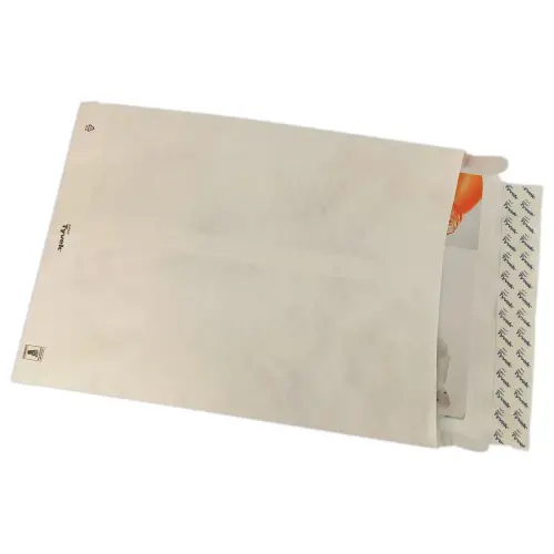 20 Pochettes TYVEK blanc indéchirable 250x330 mm à soufflet 38 mm