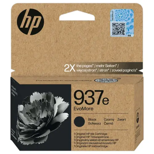 Cartouche Jet d'encre 937e EvoMore HP - Noir