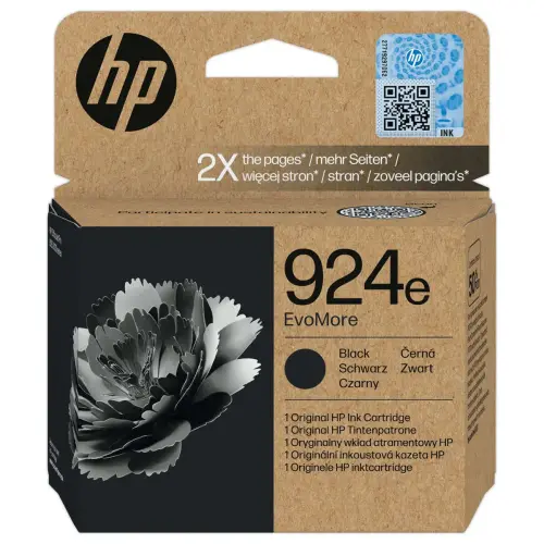 Cartouche jet d'encre 924e EvoMore - Noir - HP 