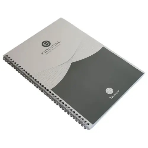 Cahier spirale recyclé - A4 - 70 g - 5x5 - Fiducial
