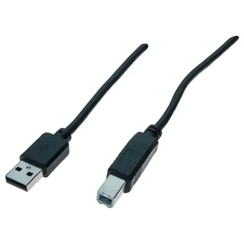 Cordon USB 2.0 type A / B noir - 1,8 m