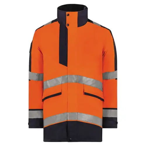 Parka orange haute visibilit&eacute; E-VISION - Label GRS - Taille XL - T2S 