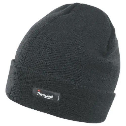 Bonnet en polaire Thinsulate - Noir - Léger - TOP TEX