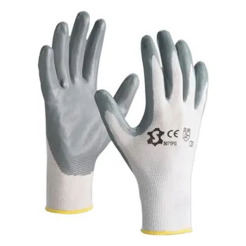 12 Gants de manutention en nylon Lycra - Jauge 15 - Taille 7 - RG 