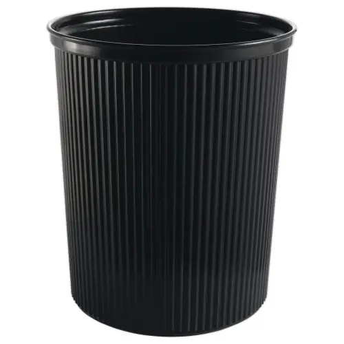 Corbeille &agrave; papier 15L noir ACCESS 