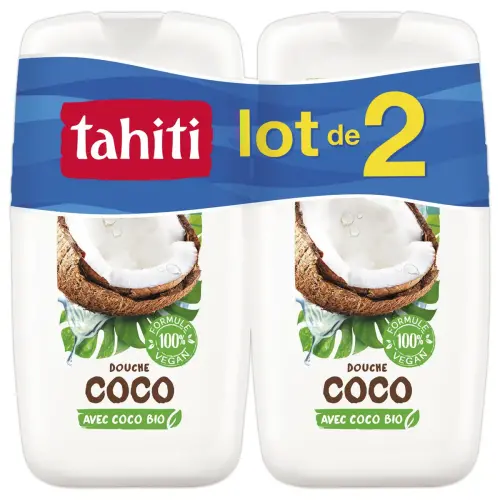 2 gels douche Tahiti Coco 250ML 