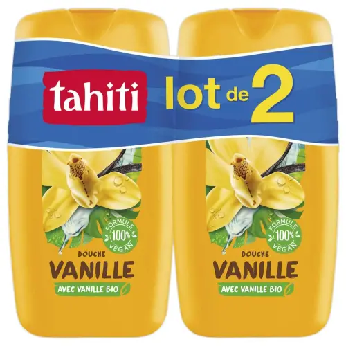 2 gels douche Tahiti vanille 250ML 