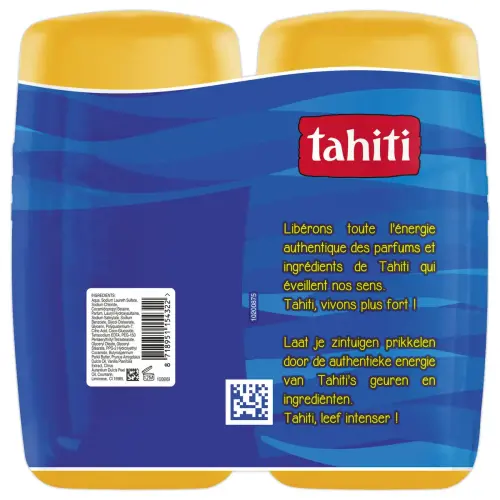 2 gels douche Tahiti vanille 250ML 