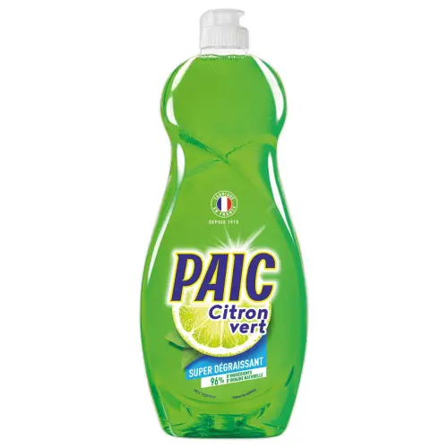 Liquide vaisselle super d&eacute;graissant - 750ml -  Citron vert - Paic 