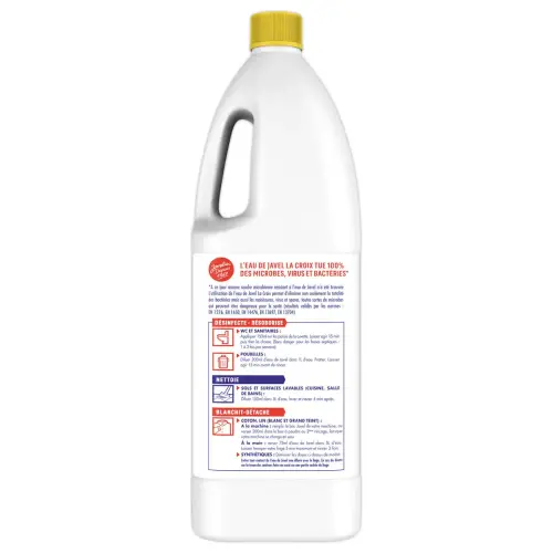 Nettoyant m&eacute;nager LACROIX fraicheur tonique - eau de javel - 1,5 L 