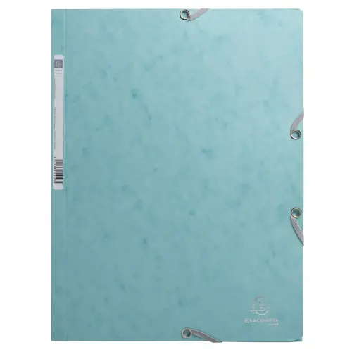 Chemises élastiques 3 rabats Skandi - Bleu Givré - EXACOMPTA