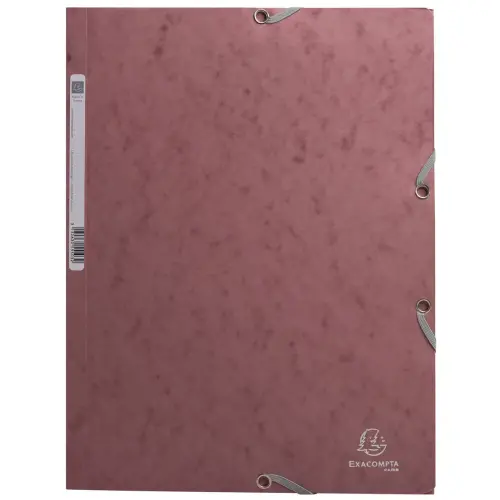 Chemises élastiques 3 rabats Skandi - vieux rose - EXACOMPTA