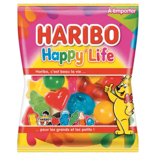 Sachet de bonbons Happy life - 40 g - Haribo
