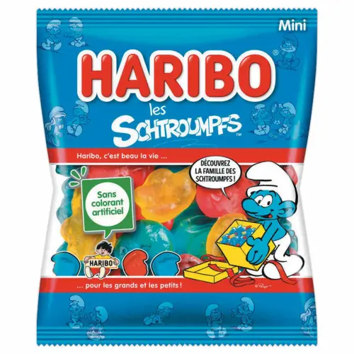Sachet de bonbons Schtroumpfs - 40 g - Haribo