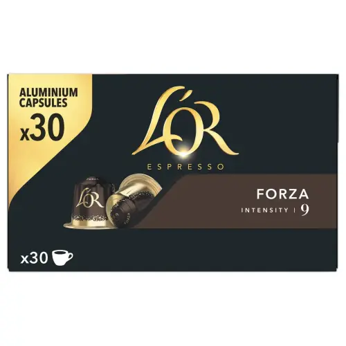 30 Capsules de café Espresso Forza - Compatibles Nespresso - L'Or