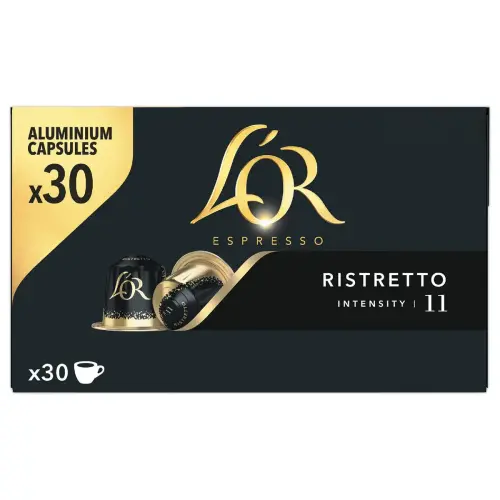 30 Capsules de caf&eacute; L'OR Espresso Ristretto 