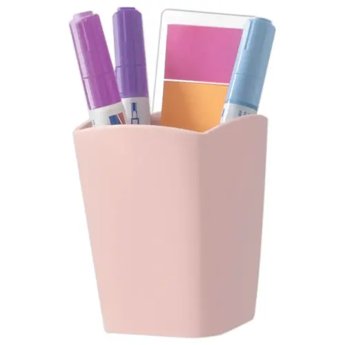 Pot à crayons magnétique rose poudré