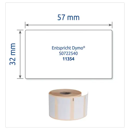 Rouleau de 1000 étiquettes multi-usages 57X32mm pour DYMO LW 450