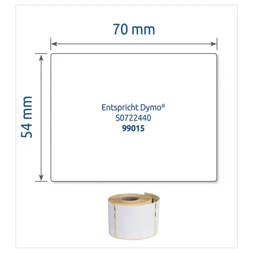Rouleau d'étiquettes 54x70mm pour DYMOLabelWriter 450