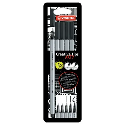 5 Etui de 5 feutre creative tips arty 