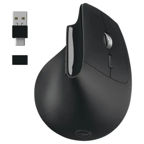 Souris sans fil ergonomique noir