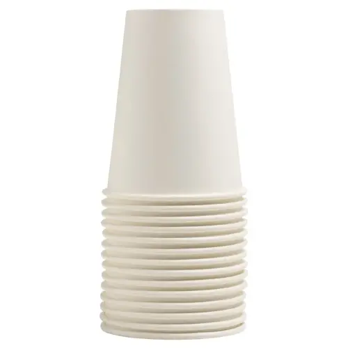 50 Gobelets en carton - 20 cl - Blanc - Pro Nappe