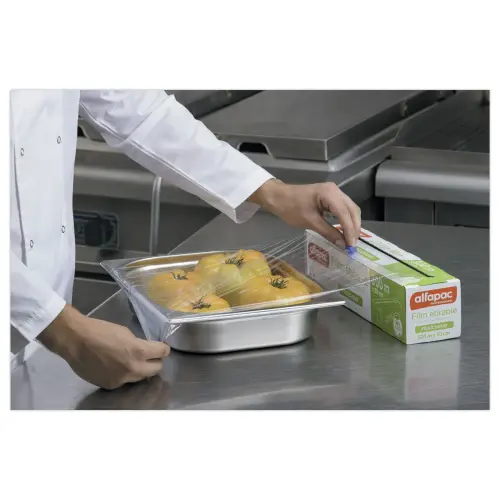 Film alimentaire étirable - 300 m x 30 cm - Boîte distributrice - ALFAPAC