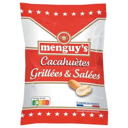 Cacahu&egrave;tes grill&eacute;es sal&eacute;es 40g - Menguy's 