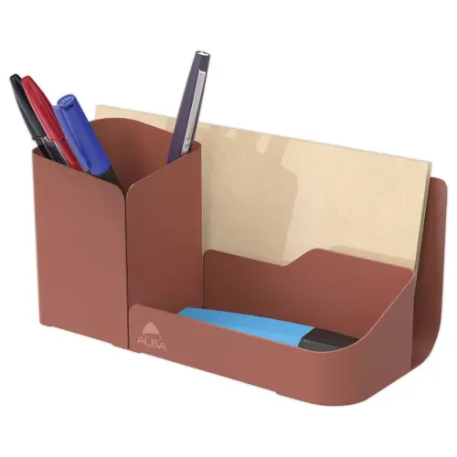 Organisateur de bureau métal - Terracotta